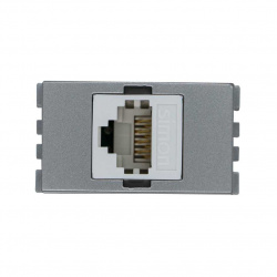 Simon Toma Informática 25483-33, 1 Puerto Cat 6, Aluminio 