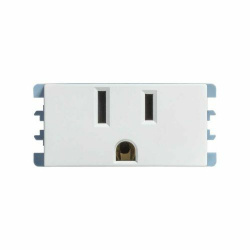 Simon Tomacorriente 2600422-030, 1 Enchufe, 127V, 15A, Blanco 
