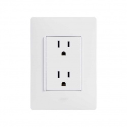 Simon Tomacorriente 2600424-060, 2 Enchufes, 127V, 16A, Blanco 