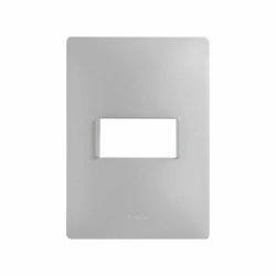 Simon Placa de Pared 2600611-033, 1 Puerto, Plata 
