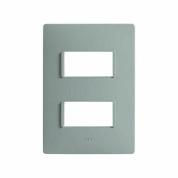 Simon Placa de Pared 2600612-065, 2 Puertos, Verde Turquesa 