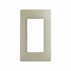 Simon Placa de Pared 2600614-034, 4 Puertos, Oro/Blanco 