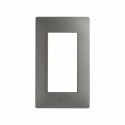 Simon Placa de Pared 2600614-110, 4 Puertos, Acero 