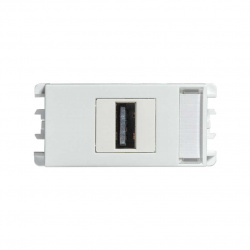 Simon Tomacorriente 2601090-030, 1 Enchufes, 120V, 2.1A, Blanco 