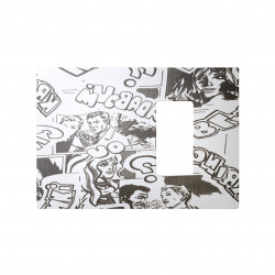 Simon Placa de Pared 2700651-800, 1 Puerto, Comic 