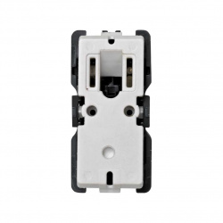 Simon Interruptor sin Tecla 75211-69, 16A, 127V, Negro/Blanco 