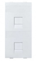 Simon Placa para Pared S76B/9, 2 Puertos, 10 Piezas, Blanco  