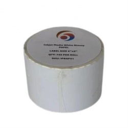 Six Graphics Etiqueta Adhesiva IPBAP01, 740 Etiquetas, Blanco 