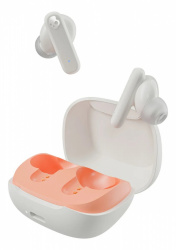 Skullcandy Audífonos Intrauriculares con Micrófono Smokin Buds, Inalámbrico, Bluetooth, Beige 