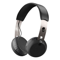 SkullCandy Audífonos con Micrófono Grind, Bluetooth, Inalámbrico, Negro/Cromo 