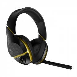Skullcandy Audífonos Gamer con Micrófono Plyr 2, Inalámbrico, Bluetooth, Negro/Amarillo 