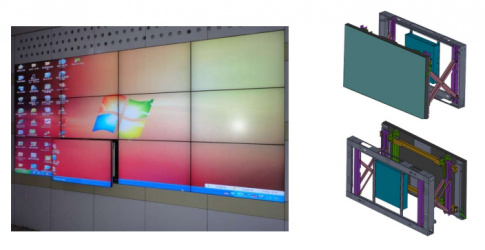 Skyworth Soporte para Pantalla Videowall, Negro 