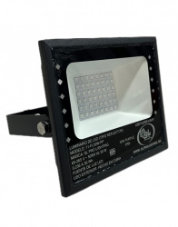 SL Prolight Reflector LED Flood Flat, 30W, Negro 