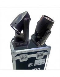 SL Prolight Proyector de Luz 7R Ring Raptor 230, Pan/Til/Prisma/Estrobo/Arcoiris, RGBW, 2 Piezas 