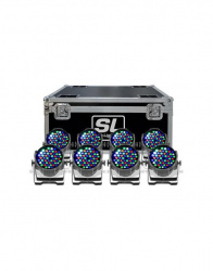 SL Prolight Kit Proyector de Luz 30-PAR-DA543-C8, 54x3, RGBW 