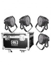 SL Prolight Proyector de Luz 30-SL-WP1810-C, Audiorítmico, RGBW, 4 Piezas 