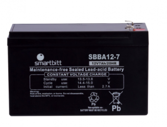 Smartbitt Batería de Reemplazo para No Break SBBA12-7, 12V, 7 Ah 
