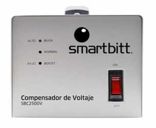 Regulador Smartbitt SBC2500V, 1.5kW, 2.500VA, Entrada 90 - 145V, Salida 120V, 1 Salida 