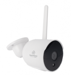 SmartHome by Epcom Cámara de Seguridad IP Smart WiFi Bullet para Exteriores SCAM2B, Inalámbrico, 704 x 576 Pixeles, Día/Noche 