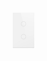 SmartHome by Epcom Interruptor de Luz Inteligente SHS212ZWH, 2 Botones, ZigBee, Blanco 
