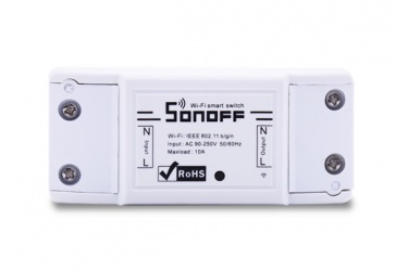 Sonoff Interruptor de Luz Inteligente Basic, WiFi, Blanco 