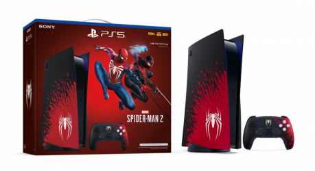 Sony PlayStation 5 Marvel’s Spider-Man 2 Edition 825GB, WiFi, Bluetooth 5.1, Negro/Rojo ― Versión Internacional 