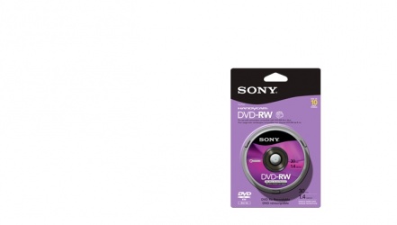Sony Torre de Discos Virgenes para DVD, Mini DVD-RW, 4x, 10 Discos (10DMW30RS2H) 