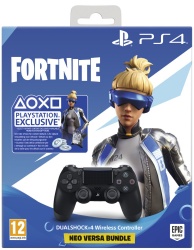 Sony Gamepad DualShock 4 V2, Inalámbrico, Negro, para PlayStation 4 + Fortnite Neo Versa 