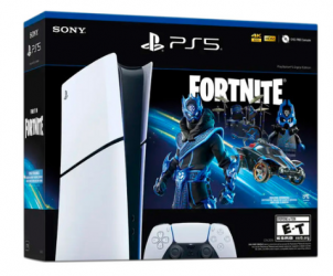 Sony PlayStation 5 Slim Fortnite Cobalt Star 1TB, Wi-Fi, Negro/Blanco 