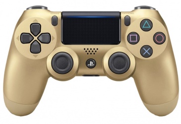 Sony Gamepad DualShock 4 v2, Inalámbrico, Bluetooth, Dorado, para PlayStation 4 