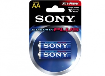 Sony Pilas Stamina Plus Alcalina AA, 2 Piezas 