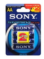 Sony Pilas Alcalinas AA, 1.5V, 6 Piezas 