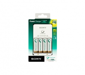 Sony BCG34HLD4K Kit Cargador para 2-4 Pilas AA o AAA + 4 Pilas AA BCG34HLD4K 