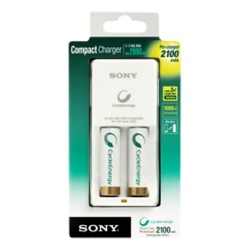 Sony BCG34HS2K Kit Cargador para 1-2 Pilas AA o AAA + 2 Pilas AA 