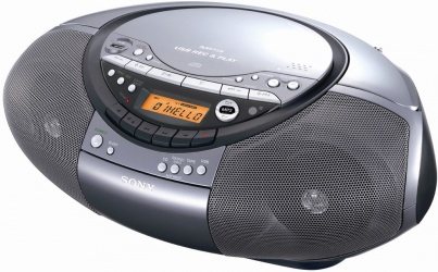 Sony Radiograbadora Portátil FD-RS60CP, CD-R/CD-RW, Negro 