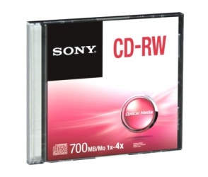 Sony Disco Vírgen para CD, CD-RW, 4x, 700MB, 1 Disco 