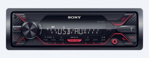 Sony Autoestéreo DSX-A110U, 55W, USB/AUX, Negro 