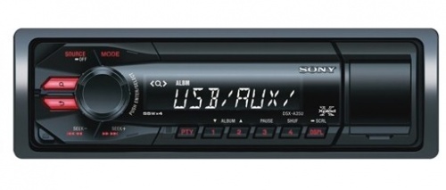 Sony Autoestéreo DSX-A35U, 55W, MP3/AM/FM, USB, Negro 