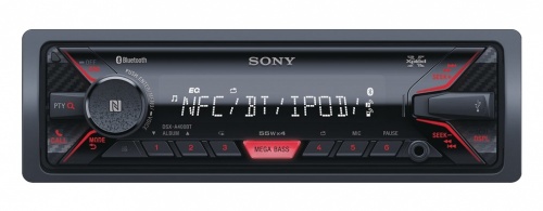 Sony Autoestéreo Xplod DSX-A400BT, Bluetooth, 55W x4, MP3/CD, USB 2.0, Negro 