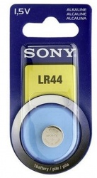 Sony Pila LR44 Alcalina Botón, 1.5V, 1 Pieza 