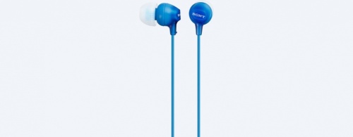 Sony Audífonos Intrauriculares con Micrófono MDR-EX14AP, Alámbrico, 1.2 Metros, 3.5mm, Azul 