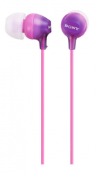 Sony Audífonos Intrauriculares MDR-EX15AP, Alámbrico, 1.2 Metros, 3.5mm, Violeta 