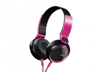 Sony MDR-XB400 Audífonos, Alámbrico, 1.2 Metros, Negro/Rosa 