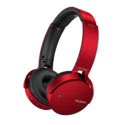Sony Audífonos MDR-XB650BT/R, Bluetooth, Inalámbrico, Micro-USB, Rojo 
