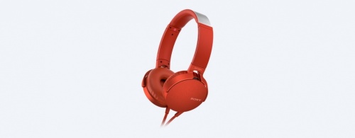 Sony Audífonos MDR-XB550AP, Alámbrico, 1.2 Metros, 3.5mm, Rojo 