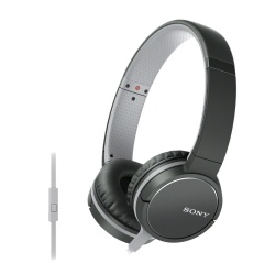 Sony Audífonos con Micrófono ZX660AP, Alámbrico, 1.2 Metros, Negro/Gris 