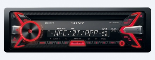 Sony Autoestéreo MEX-N4150BT, Bluetooth, 55W, CD/MP3, AM/FM, Negro 