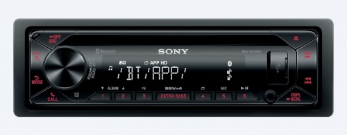 Sony Autoestéreo MEXN4300BT, 220W, AAC/FLAC/MP3/WMA, Bluetooth, Negro 