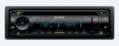 Sony Autoestéreo MEXN5300BT, 220W, AAC/FLAC/MP3/WMA, Bluetooth, Negro 