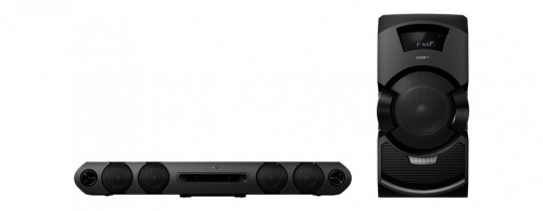 Sony MHC-GT3D Mini Componente + Barra de Sonido, Bluetooth, 720W RMS, USB 2.0, Negro 